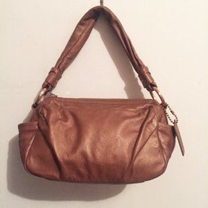 COACH Parker Zip Leather Shoulder Handbag